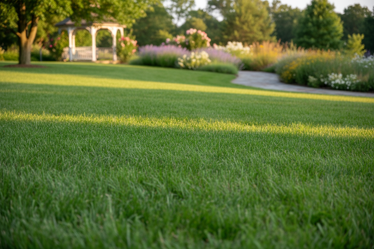 a beautiful lawn showing lush grass
